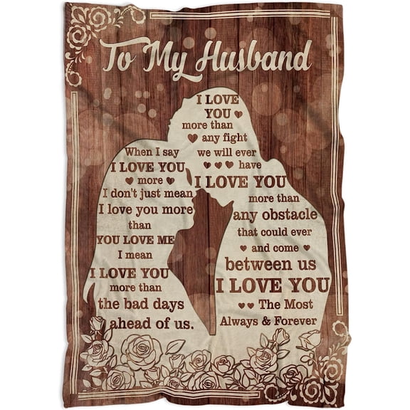 Couple Fleece Blankets for Him Her, Wife Blanket for Valentine's Day, Anniversary Wedding Gifts for Wife Husband, Couple Blanket, to My Wife Blanket, Romantic Gifts for Couples Newlyweds