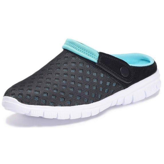 Couple Garden Clogs Summer Sandals Mesh Slippers Beach Shoes Lightweight Non-Slip Soft Outdoor Indoor 12.5 Women/ 11 Men