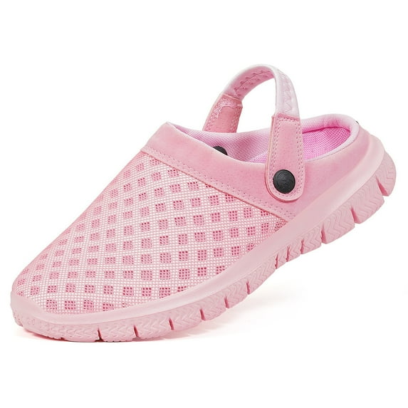 Couple Garden Clogs Summer Sandals Mesh Slippers Beach Shoes Lightweight Non-Slip Soft Outdoor Indoor 8.5 Women/ 7 Men