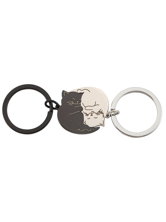 Couple Gift Keychain Cute Valentine'S Day Gifts for ,Her,Cat Lover,Best Friend Husband Wife,Gift Birthday New Yea