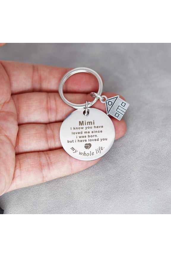 Couple Gift Mimi I Know You Have Loved Me Since I Was Born Key Chains Stainless Steel Keyring Valentines Gift For Girlfriend