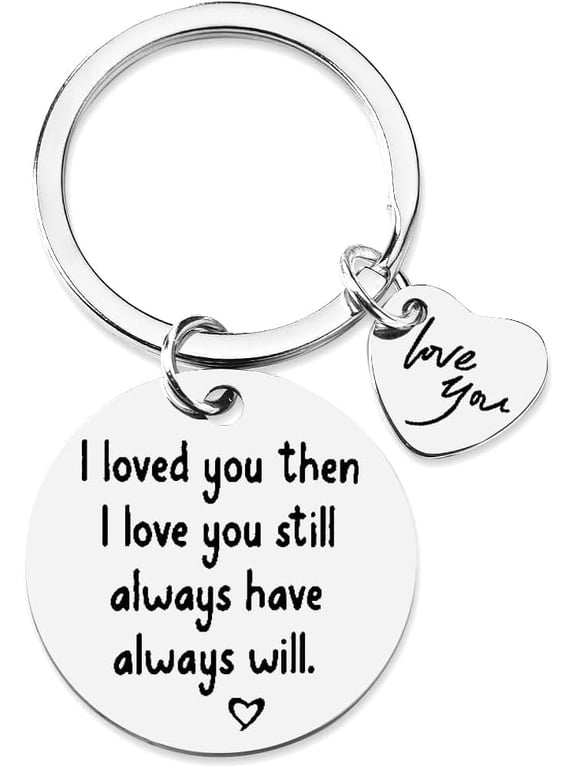 Couple Gifts Keychain for Boyfriend Girlfriend I Love You Gift for Him Her Valentines Day Birthday Gifts for Husband Wife Anniversary Christmas Gift for Hubby Keyring