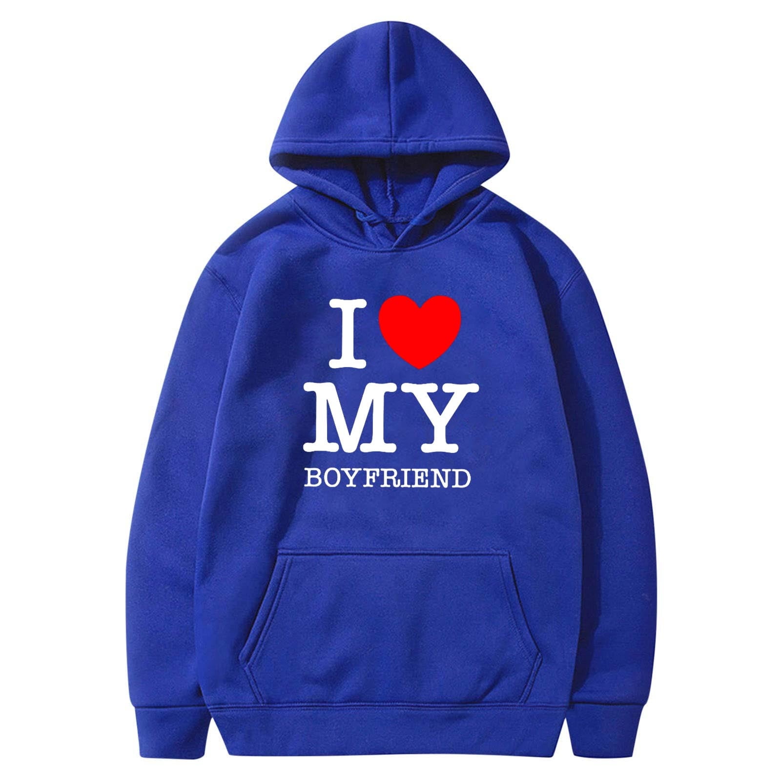 Couple Hooded Sweatshirts Valentines Gifts Heart & Letter Print Unisex