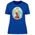 thumbnail image 1 of Couple Hugging Flower Frame Tee Women's -Image by Shutterstock, 1 of 1
