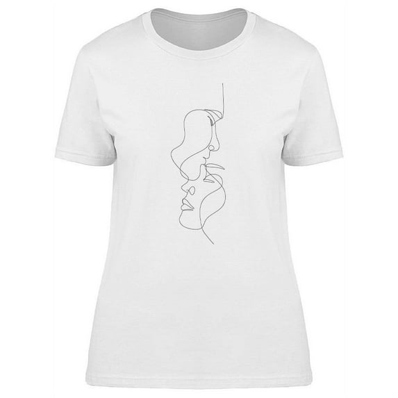 Couple In Love Design T-Shirt Women -Image by Shutterstock, Female Small