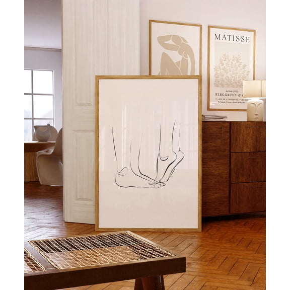 Couple Line Art Drawing Valentines Day Decor Cute Lovers Gift My Special Person Bedroom Wall Decor Anniversary Her Art Home Decor, 12x18 UNFRAMED