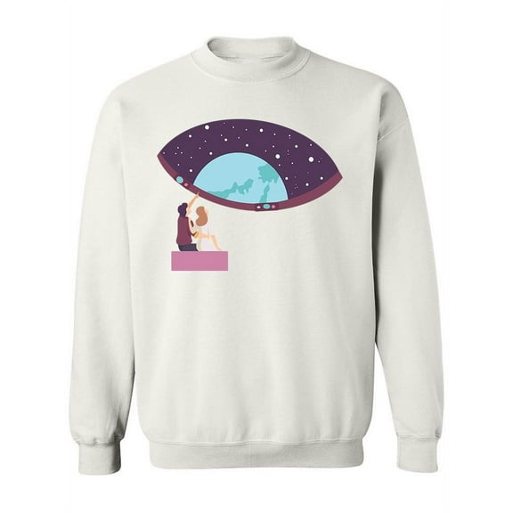 Couple Looking At The Sky Sweatshirt Women -Image by Shutterstock, Female Large