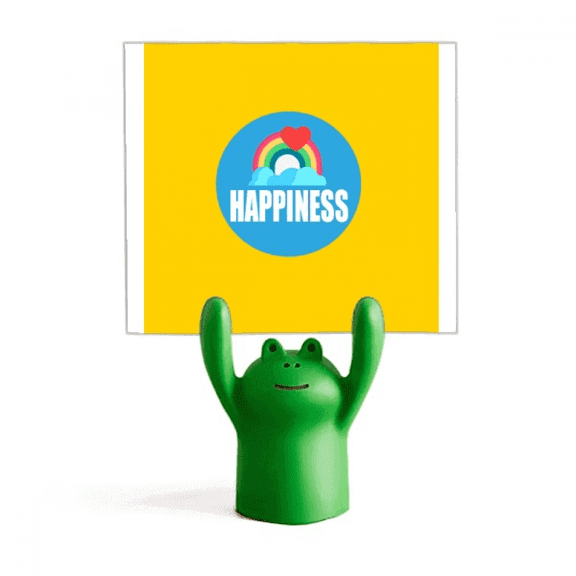 Couple Love Eternal Happiness Memo Holder Cartoon Animal Frog Stand Decoration