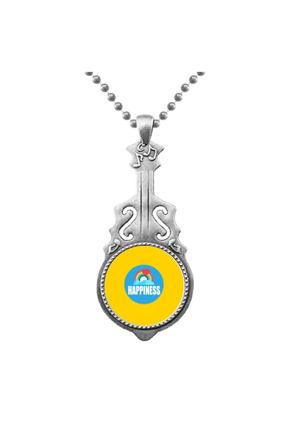 Couple Love Eternal Happiness Pendant Jewelry Music Guitar Torque Hangtag