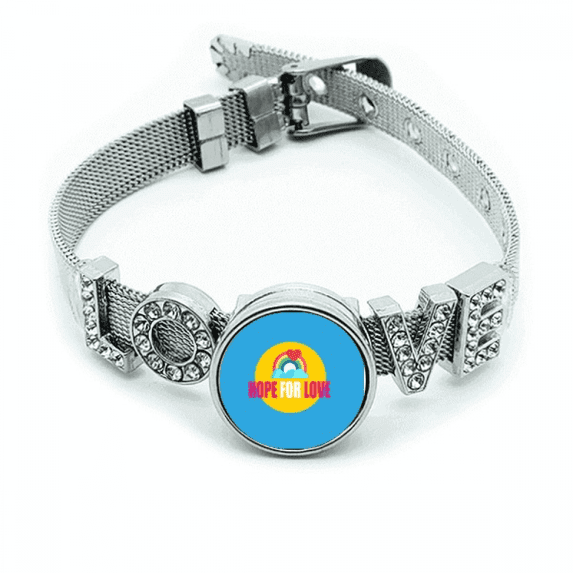 Couple Love Eternal Unique Bracelet Wristband Crystal Love Adjustable Bangle
