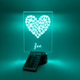 thumbnail image 1 of Couple Love Heart with Many HeartsNight Light Up Table Desk Lamp LED Personalized Free Engraved Custom Names - It's Wow - 16 Colors With Remote, Great Gift!, 1 of 10