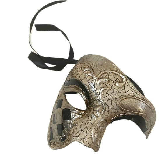 Couple Masquerade Feather Phantom of the Opera Mask Pair Cosplay Mardi Gras Prom Dance Birthday Halloween Party Wear or Deco MASQ