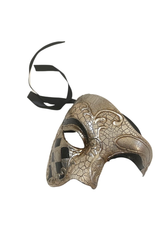 Couple Masquerade Feather Phantom of the Opera Mask Pair Cosplay Mardi Gras Prom Dance Birthday Halloween Party Wear or Deco MASQ