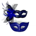 thumbnail image 1 of Couple Masquerade Masks Men Women Venetian Mardi Gras Mask For Halloween Cosplay Costume Wedding Party, 1 of 3