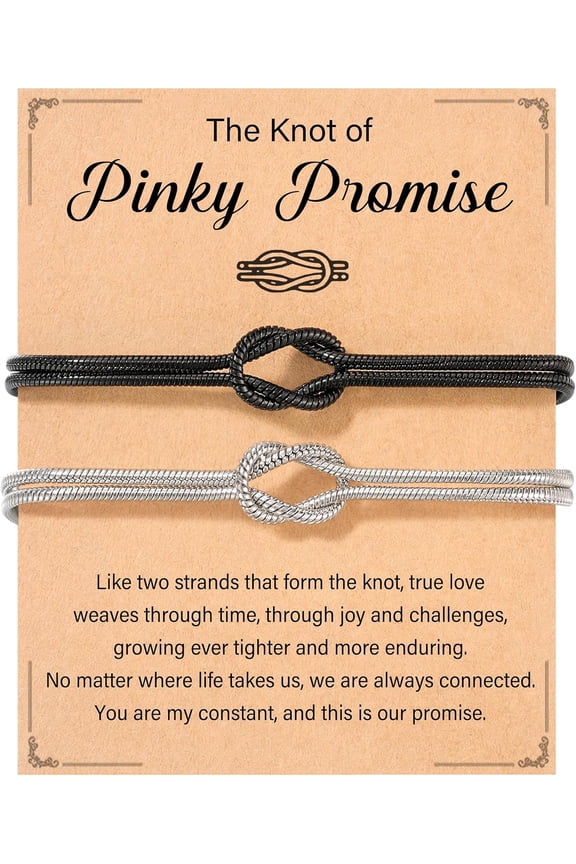 Couple Matching Bracelets Love Knot Emotional Jewelry Christmas Birthday Anniversary Couple Gift Perfect for Boyfriend Girlfriend