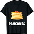thumbnail image 1 of Couple Matching Halloween Costumes Pancakes T-Shirt, 1 of 4