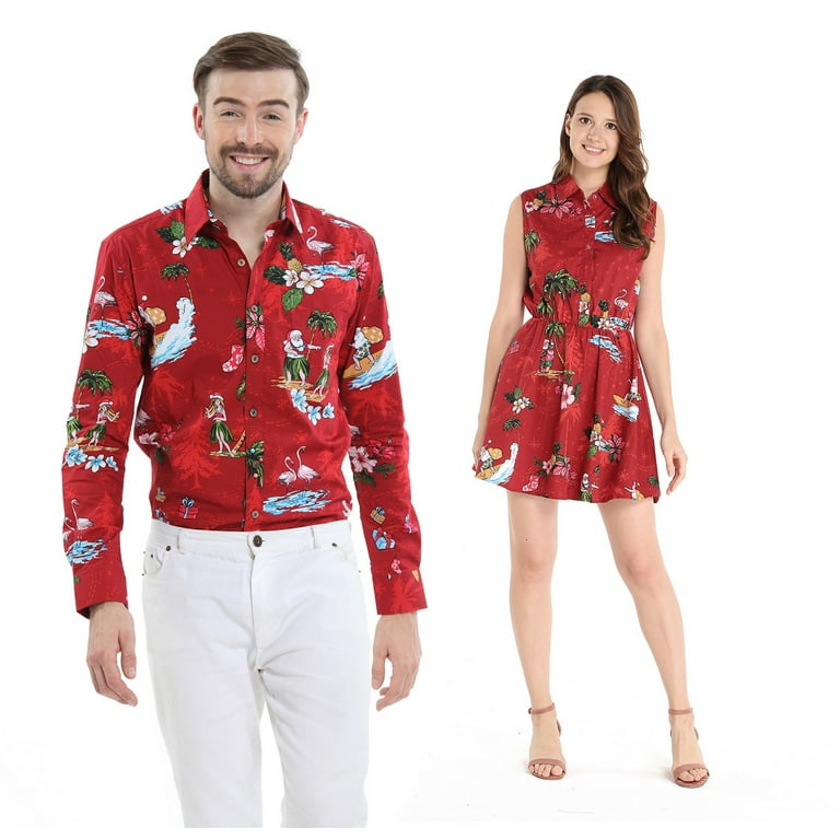 Couples matching dress and shirt hot sale