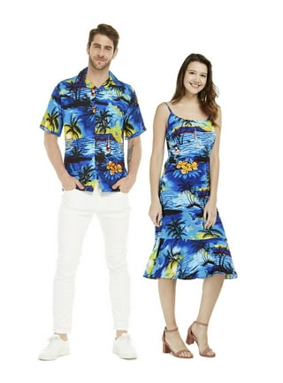 Matching tropical 2024 outfits for couples