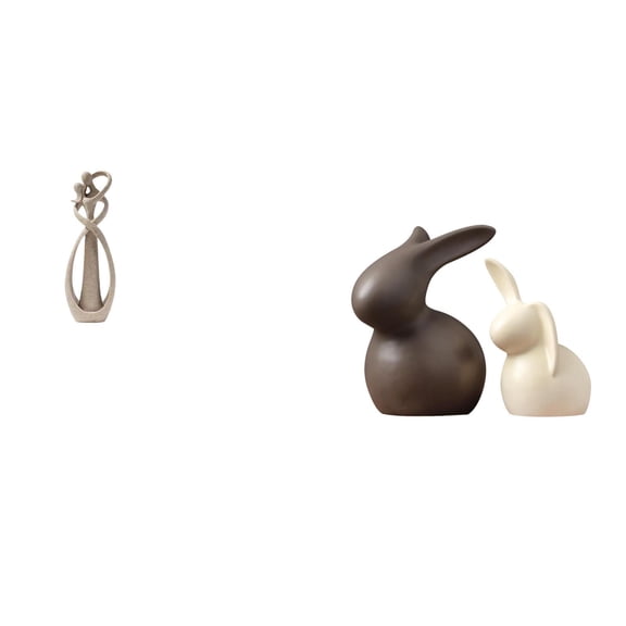 Couple Miniature Embracing Lovers Statue Ceramic Sculpture Handmade Resin Material for Wedding Anniversary Home Decor