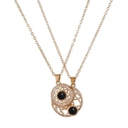 Couple Necklace Magnetic Clavicle Chain Projection Pendant Jewelry Gift