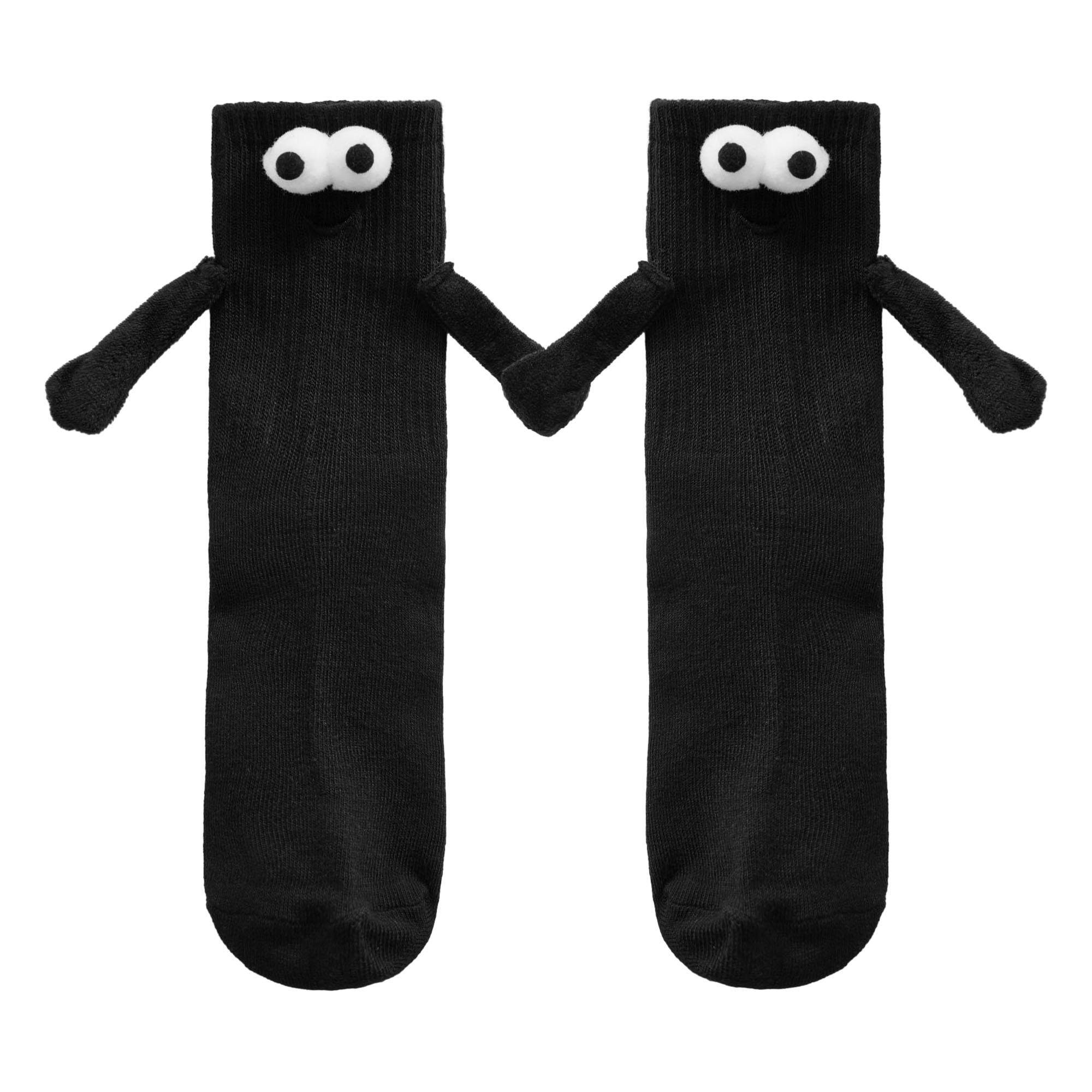 Couple Novelty Socks Cartoon Holding Hands Socks Cute Elastic