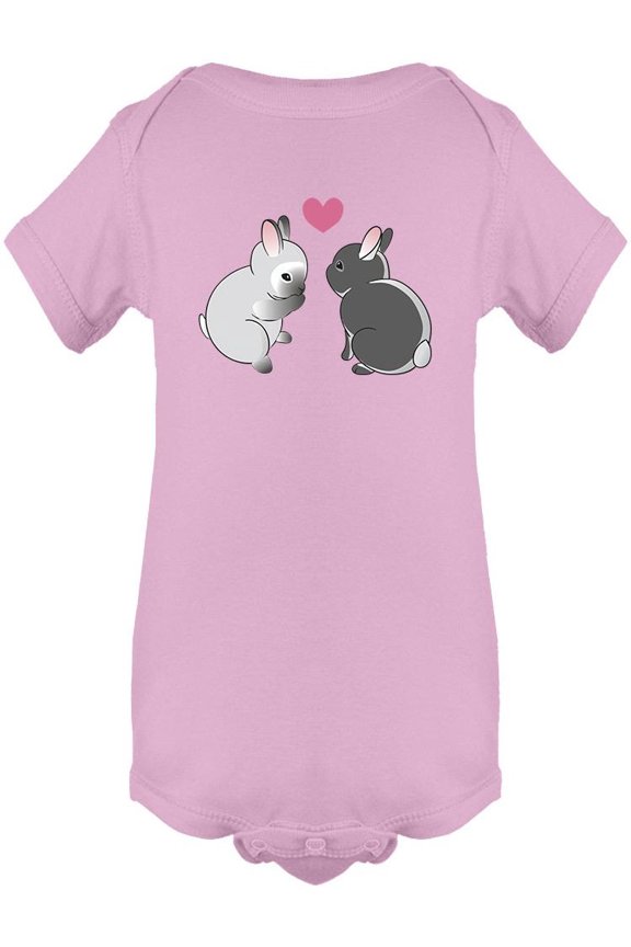 Couple Of Loving Rabbits Bodysuit Infant -Image by Shutterstock, 24 Months