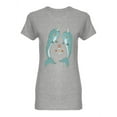 thumbnail image 1 of Couple Of Narwhals In Love Shaped T-Shirt Women -Image by Shutterstock, Female Medium, 1 of 2
