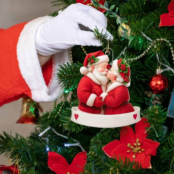 Couple Ornament under $5! Cagogo Growing Old Together Acrylic Ornament, Christmas Couple Decoration for 2025, Holiday Gift for Husbands Wives, Festive Tree Hanging Pendant