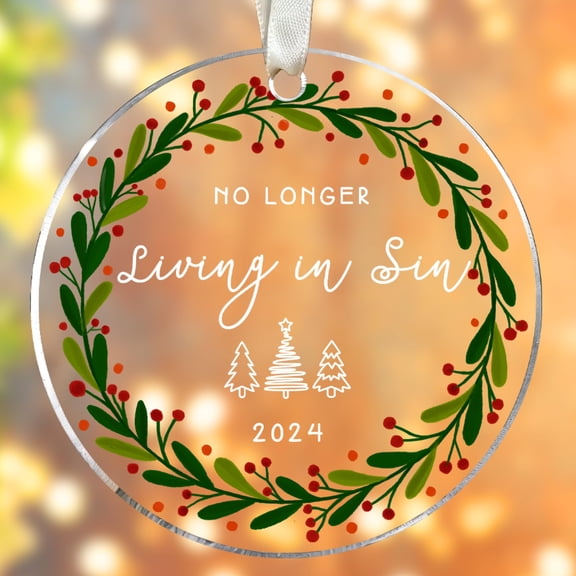 Couple Ornament - Couple Gifts for Girlfriend, Boyfriend, Wife, Husband - Anniversary Ornaments for Him Her - Acrylic Ornament 2025