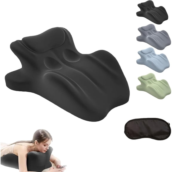 Couple Pillow, 27° Angle Perfect Position, Multi Functional Couples Pillows, Ergonomic Memory Foam Wedge Cushion, Depth Support, for Sitting and Lying