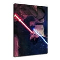 thumbnail image 1 of Couple Poster Canvas Prints Wall Art Décor Fine Art Reylo Posters for Bedroom Wall Decoration- Framed 8x12 inch, 1 of 6