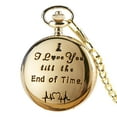 Couple Retro Pocket Watch Wedding Gift Love Pocket Watch Engraved Commemorative Pocket Watch