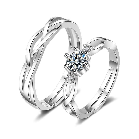 Couple Rings Adjustable for Wedding Suitable for Couples to Express Love