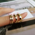 thumbnail image 1 of Couple Rings For Men And Women Glossy Circle Band Tungsten Steel Wedding Engagement Promise Anniversary Jewelry Gift, 1 of 8