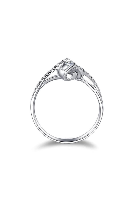 Couple Rings Heart Shaped Rings with Stone Mosaic Adjustable Opening Individually Packed Korean Rings Plated Copper