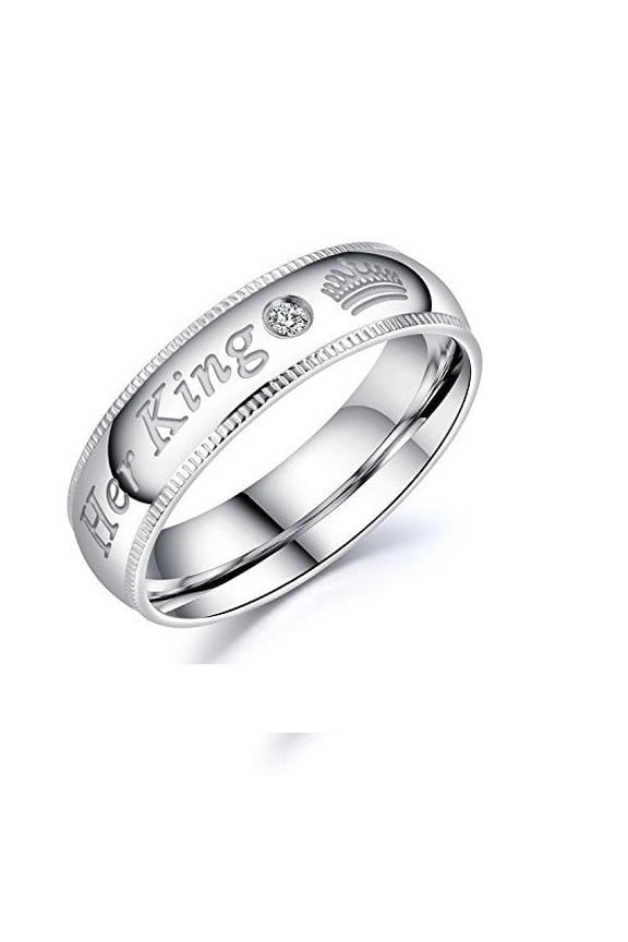 Couple Rings Titanium Steel Matching Promise Rings for Men and Women Durable High Quality Jewelry for Everyday