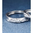 thumbnail image 1 of Couple Rings for Women and Men Geometric Rings Adjustable Opening Matching Rings High Quality Copper Wedding Rings Electroplated Rings Fashion Jewelry, 1 of 6