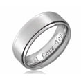 thumbnail image 1 of I Love You Engraved Couple Rings Titanium Steel 6mm 8mm, 1 of 1