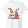 thumbnail image 1 of Couple Santa Claus Gift Hat Marry Christmas Short Sleeve 3508263_white, 1 of 3