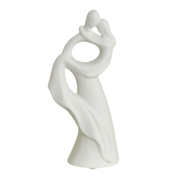 Couple Statue Minimalist Abstract Figurine Art Ornament Creative Sculpture Lover for Home Wedding Living Room Shelf Desktop B