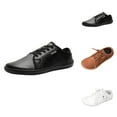 thumbnail image 1 of Couple Style Men's And Women's Solid Color Strap Leather Casual Shoes Large Size Barefoot Shoes Wide Last Sports Casual Shoes Mens Casual Shoes, 1 of 8