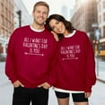 thumbnail image 1 of Couple Sweatshirts Mens Crewneck Sweatshirts Husband and Wife Matching Outfits Mens Sweatshirts Lover Long Sleeve Sweater for Valentines Day Holiday Sweatshirts for Women, 1 of 4