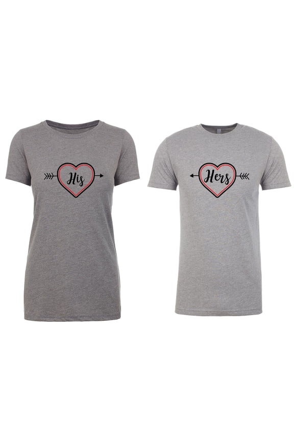 Couple T-shirts, Valentine T-shirts for Couples, Matching Couple Outfits - His & Hers