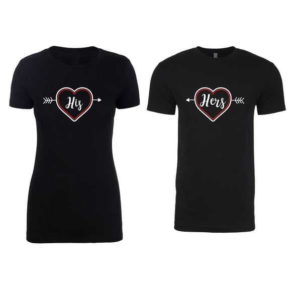 Couple T-shirts, Valentine T-shirts for Couples, Matching Couple Outfits - His & Hers