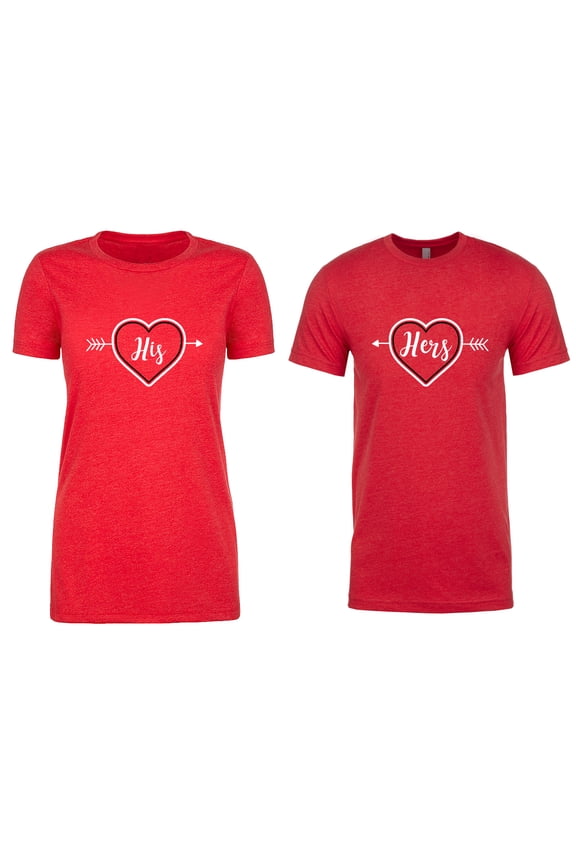 Couple T-shirts, Valentine T-shirts for Couples, Matching Couple Outfits - His & Hers