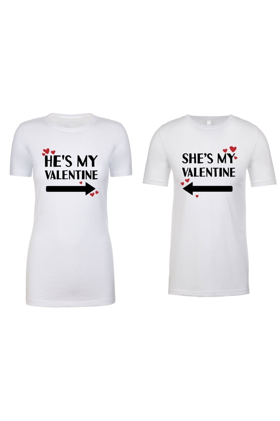 Couple T-shirts, Valentine T-shirts for Couples, Matching Couple Outfits - My Valentine