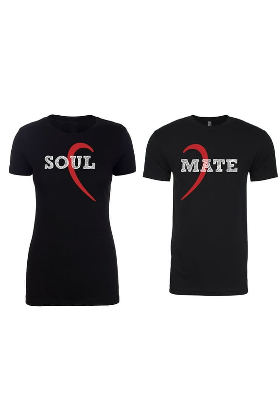 Couple T-shirts, Valentine T-shirts for Couples, Matching Couple Outfits - Soulmate