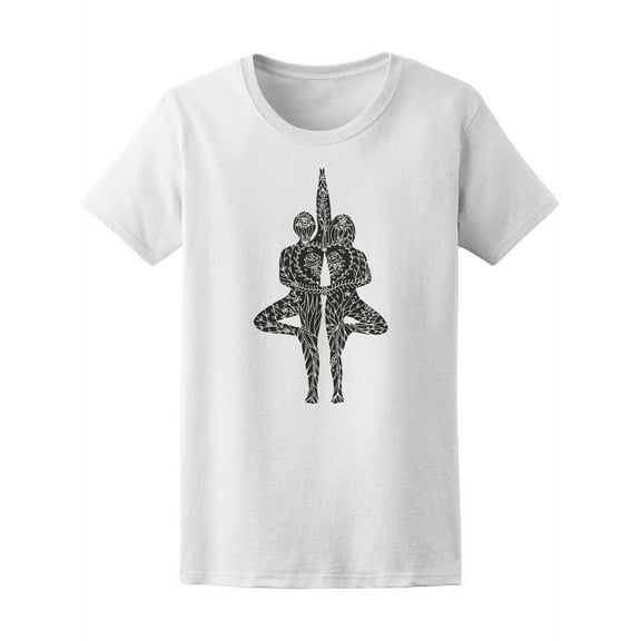 Couple Tree Pose Yoga. Tee Women's -Image by Shutterstock