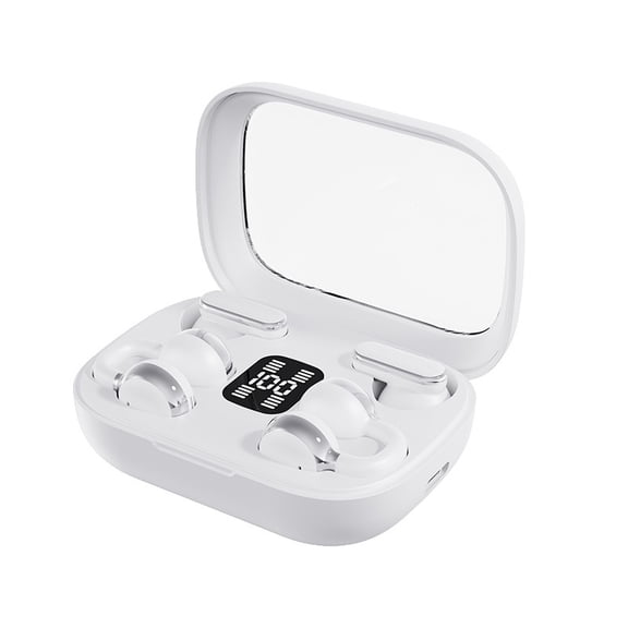 Couple Version Dual Earbuds Headphones, Clip & In-Ear, 30H Battery, LED Display