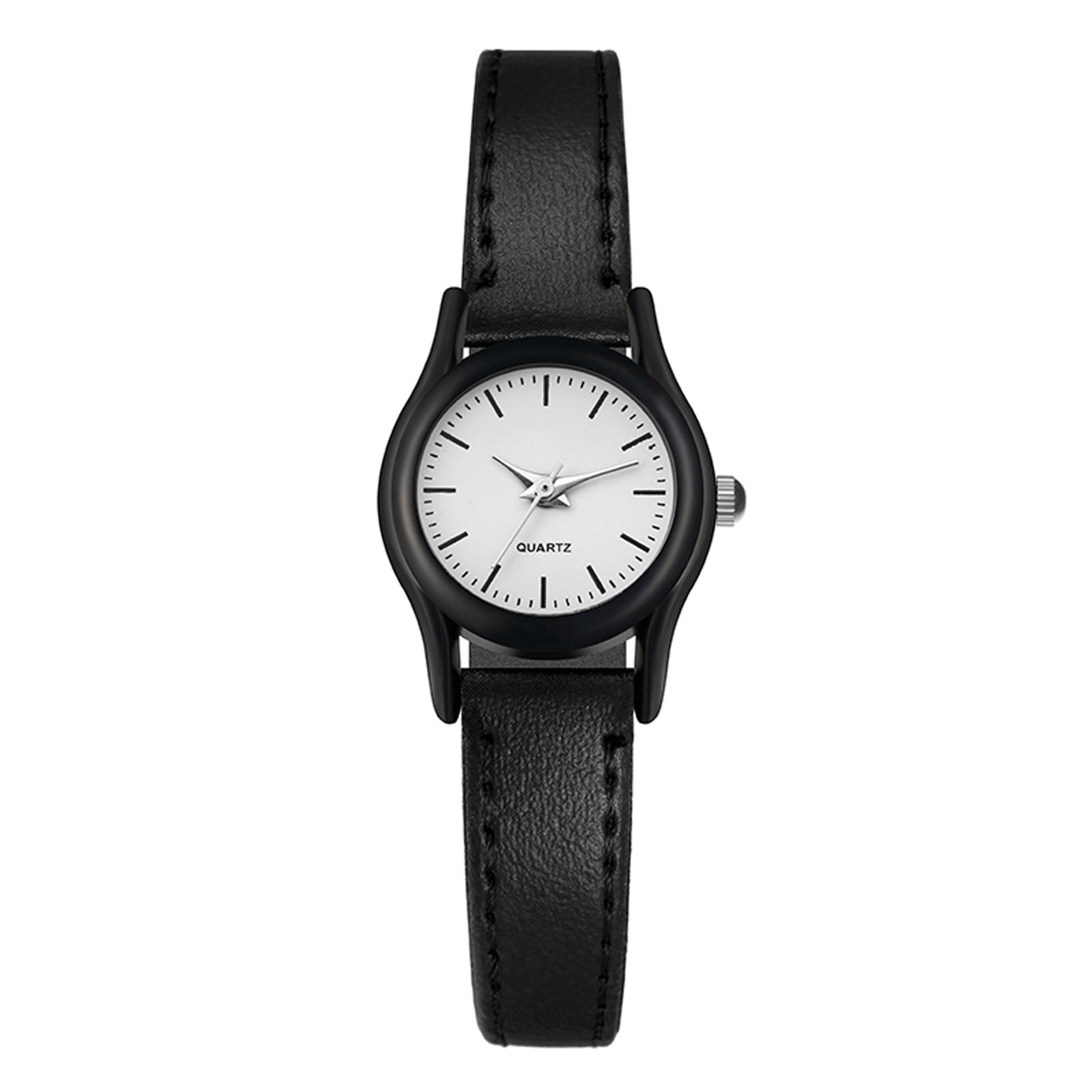 Simple Style Watch Couple Watches With Diamonds Pu Leather Material Simple Style Watches ...